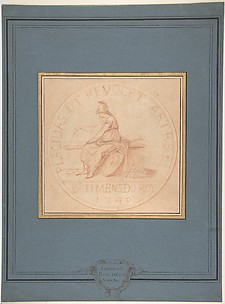 Design for a Medal: Bâtiments du Roy, 1740