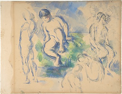 Bathers (recto) ; Still Life (verso)