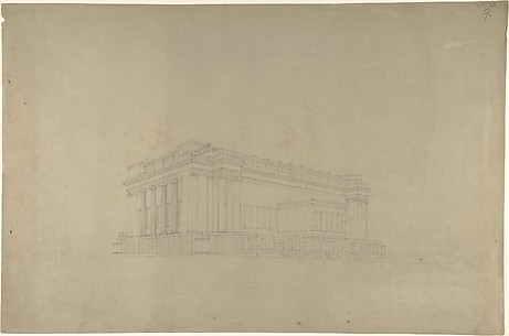 View of a Building in the Ionic Style