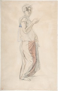 Standing Woman in Moroccan Costume
