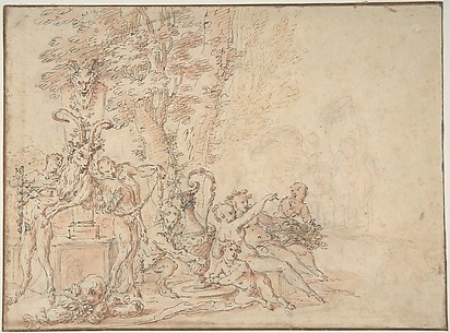 Satyrs Preparing for a Festival