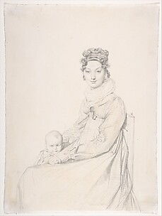 Madame Alexandre Lethière and Her Daughter Letizia