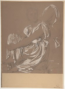 Seated Female Figure. Study for the Figure of the Iliad in: The Apotheosis of Homer
