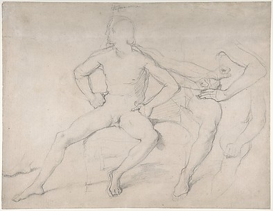 Study of a Seated Nude Male