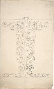 Ornamented Metal Hinge from Watch Tower, Frankfurt am Main