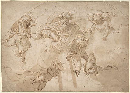 God the Father with Four Angels.
