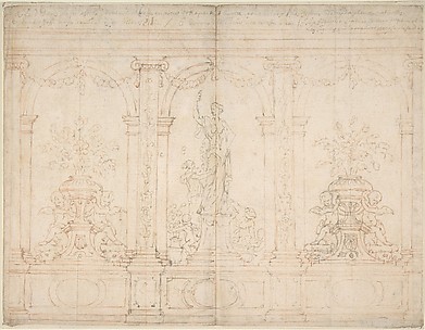 Wall Elevation with Three Arches
