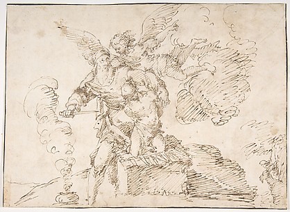 Abraham about to Sacrifice Isaac