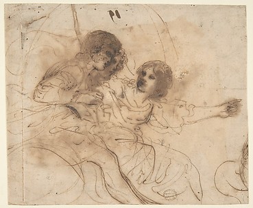Youth in a Chariot with Attendant Young Woman.