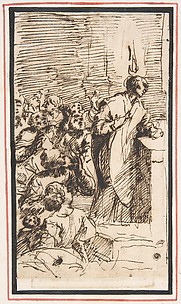 The Miraculous Mass of Saint Martin of Tours with the Apparition of a Ball of Fire above His Head