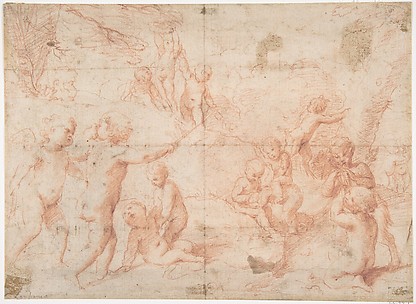 Putti and a Young Satyr at Play