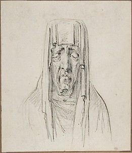 Male Head in a Hood