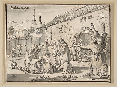 Prophet in a Jail Courtyard in Egypt