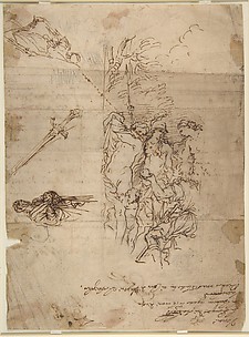 Study for a Judgment of Paris and Other Figure Studies