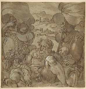Study for the Allegory of San Gimignano and Colle Val d'Elsa