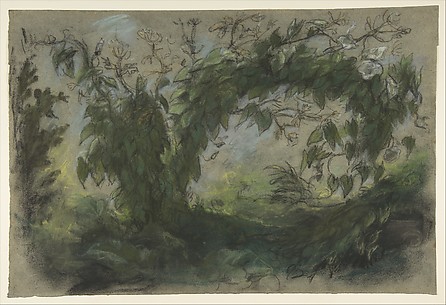 Arch of Morning Glories, study for 