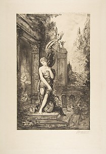 L'Homme qui court après la Fortune et celui qui l'attend dans son lit, after Gustave Moreau