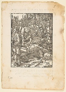 Christ Nailed to The Cross, from The Little Passion, edition Venice, 1612