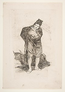 Andalusian Smuggler with Bull, from Bordeaux Etchings