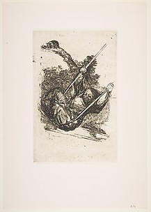 Witch on a Swing, from Bordeaux Etchings
