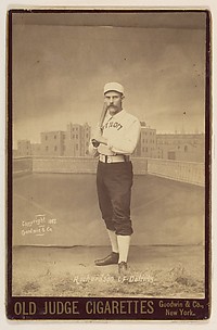 Hardy Richardson, Left Field, Detroit, from the series Old Judge Cigarettes