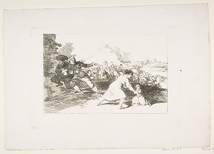I Saw It, from The Disasters of War; working proof for plate 44