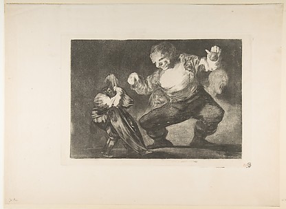 The Dancing Giant (Bobalicón), from the Disparates (Follies) or Los Proverbios, plate 4