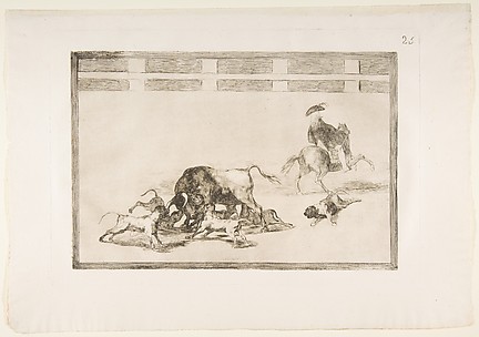 Echan perros al torro (They Loose Dogs on the Bull)