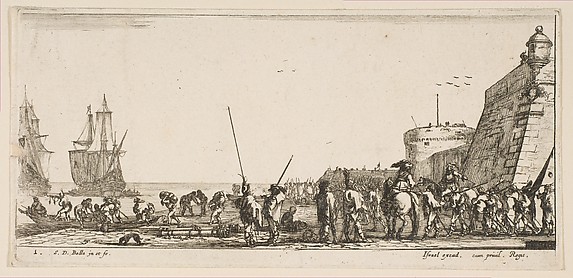 Soldiers Wating for Embarkment
