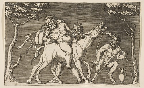 Two Satyr Placing Silenus on a Braying Ass