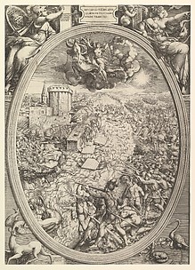 The Army of Charles V Crossing the Elbe River