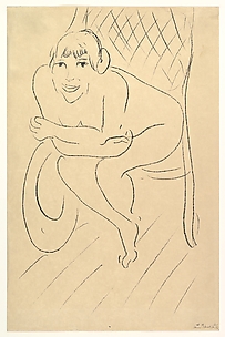 Nude Seated in a Rocking Chair