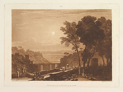 The Bridge and Goats, from Liber Studiorum, part IX