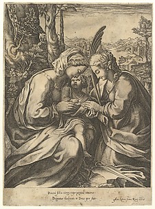 The  Mystic marriage of St. Catherine
