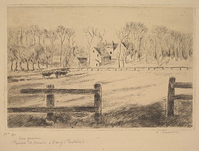 Field and Mill at Osny (Pontoise), 1885