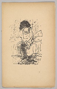 Marie Putting on Her Stockings