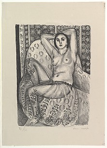 Seated Odalisque with a Tulle Skirt