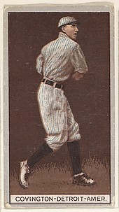 Covington, Detroit, American League, from the Brown Background series (T207) for the American Tobacco Company