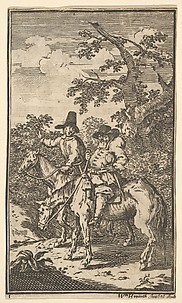 Hudibras Sallying Forth (Seventeen Small Illustrations for Samuel Butler's Hudibras, no. 1)