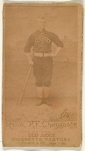 Ryan, Right Field, Chicago, from the Old Judge series (N172) for Old Judge Cigarettes