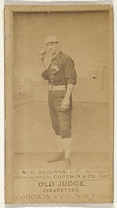 Sullivan, Left Field, Chicago, from the Old Judge series (N172) for Old Judge Cigarettes