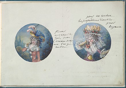 Two Costume Designs or Portrait Types