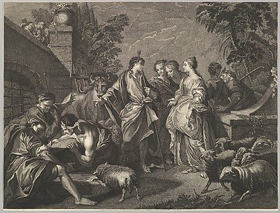 Jacob arrives in Mesopotamia