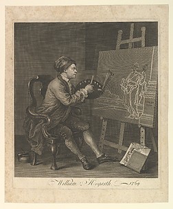 Hogarth Painting the Comic Muse of William Hogarth