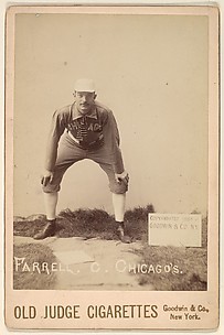 Charles Andrew Farrell, Catcher, Chicago, from the series Old Judge Cigarettes