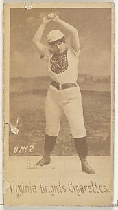 Card 2, from the Girl Baseball Players series (N48, Type 1) for Virginia Brights Cigarettes