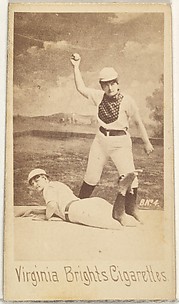 Card 4, from the Girl Baseball Players series (N48, Type 1) for Virginia Brights Cigarettes