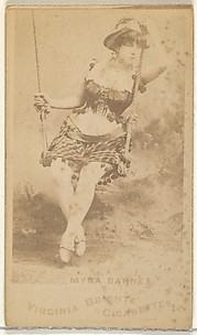 Myra Barnes, from the Actors and Actresses series (N45, Type 1) for Virginia Brights Cigarettes