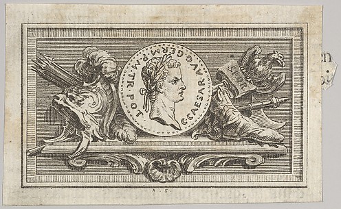 Medal with Portrait of Caligula in the 6th Book, from Tibère ou les six premiers livres es Annales de Tacite Traduits par M. l'abbé de la Bléterie Professeur d'Eloquence au Collège Royal et de l'Académie Royale des Inscriptions et Belles-lettres. A Paris de l'Imprimerie Royale