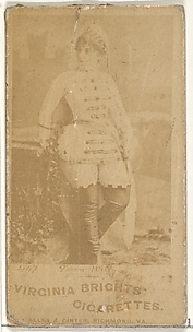 Card 447, Dana Willy, from the Actors and Actresses series (N45, Type 1) for Virginia Brights Cigarettes